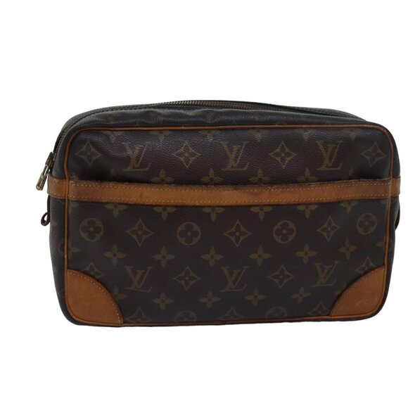 LOUIS VUITTON Monogram Compiegne 28 Clutch Bag - Picture 1 of 14